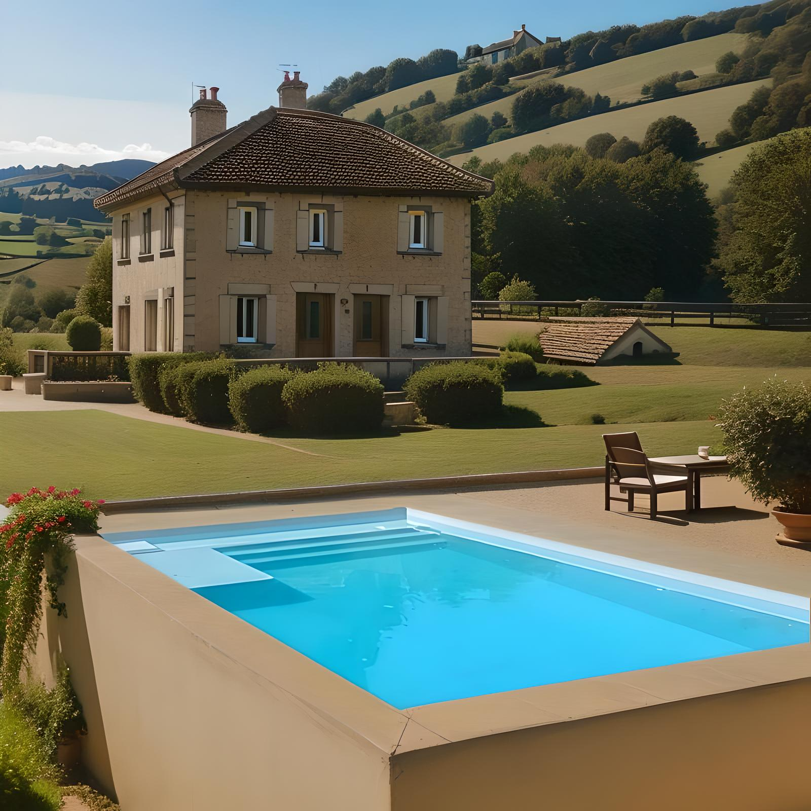  Piscine coque : LEMAN (8 X 3,80 m)