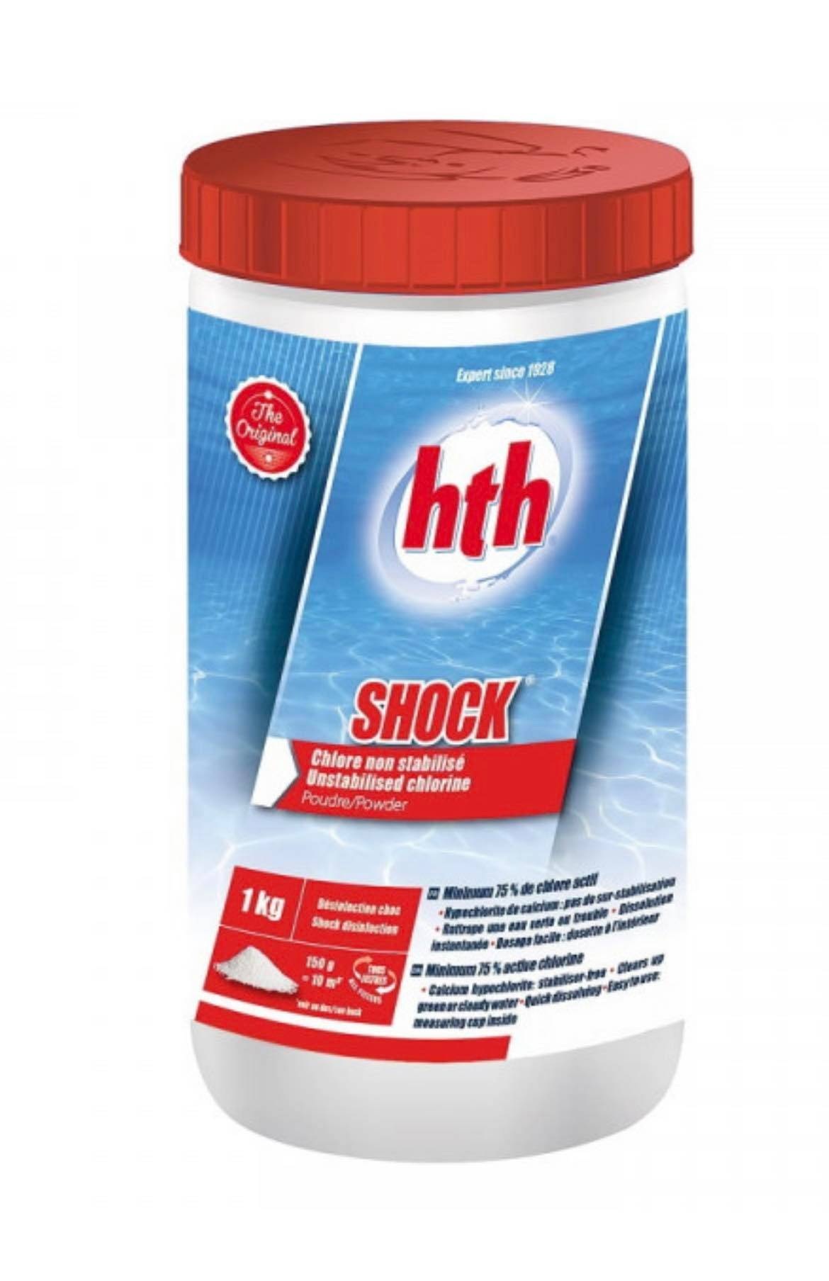 Hypochlorite de Calcium - Chlore choc - Hth - Shock 1 kg poudre