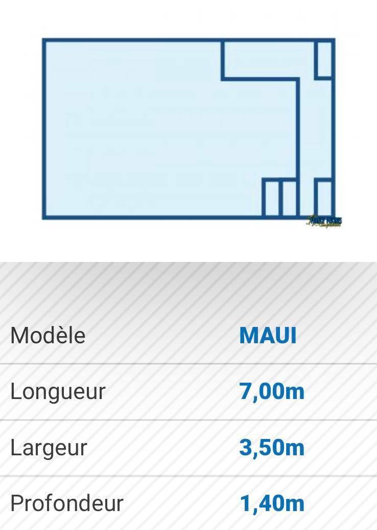 Coque polyester Maui France piscine composite Marseille 