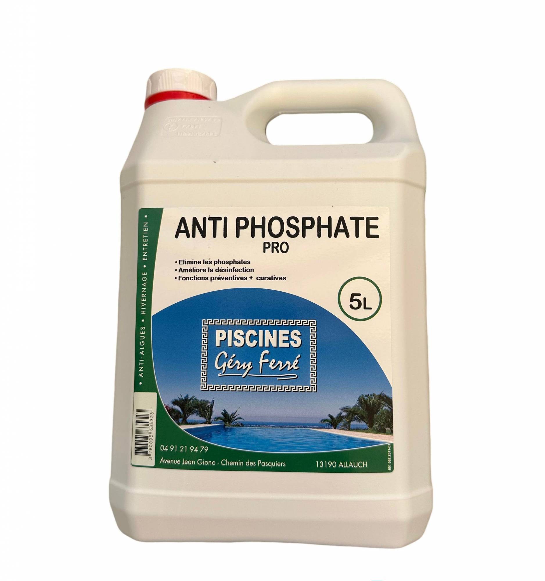 Anti-phosphates de Piscine 1L - Lutter contre les algues