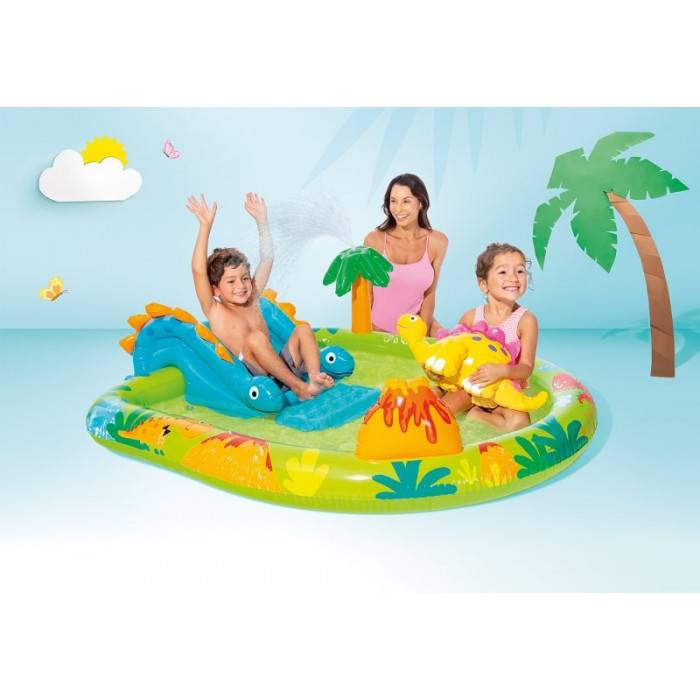 Aire de jeux gonflable petit dino