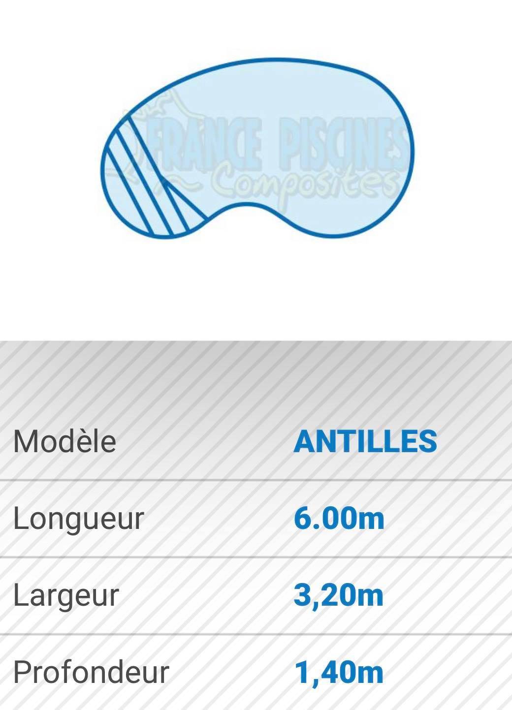 Piscine forme arrondie design modèle ANTILLES - France Piscines Composite - FERRE PISCINES à Peypin