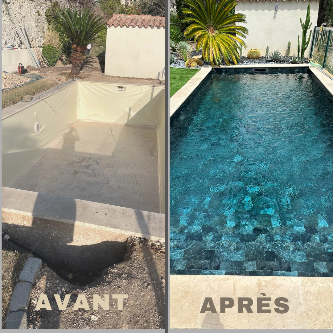 POSE DE LINER PISCINES 