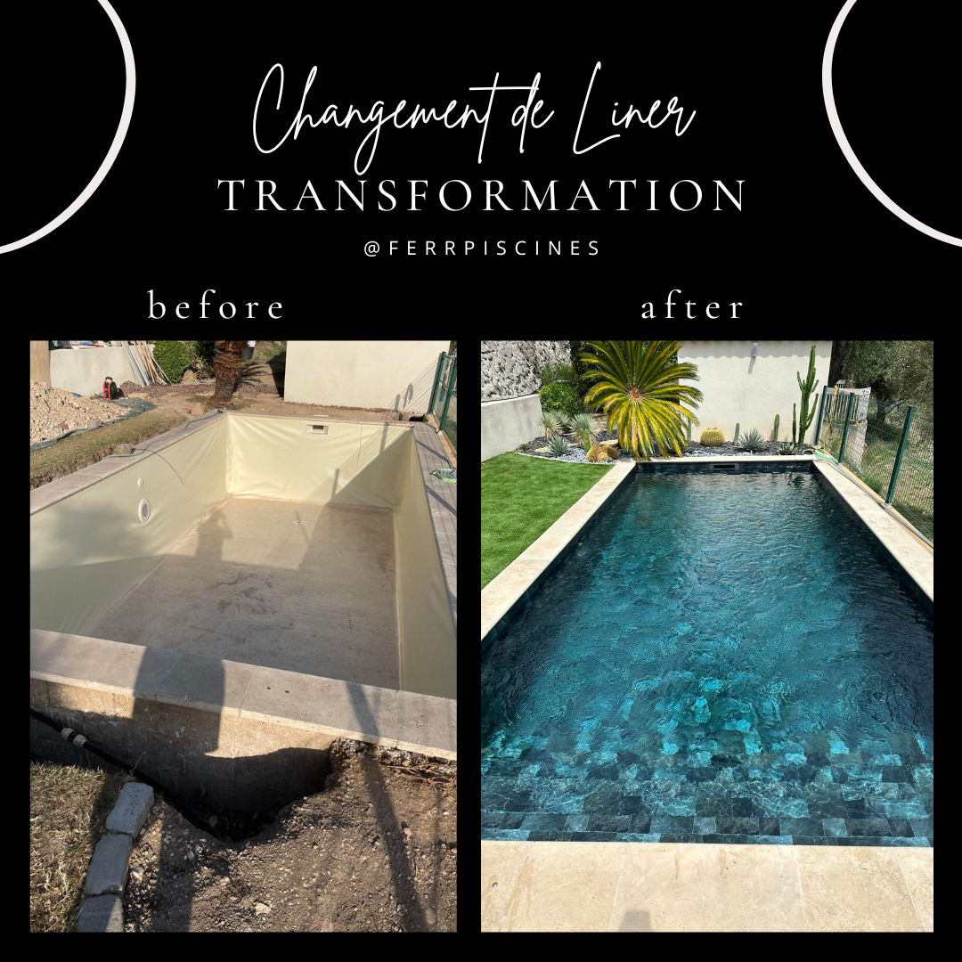 Changement de Liner effet pierre de Bali 