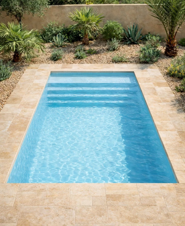piscine coque polyester 6.5x3.5 Allauch