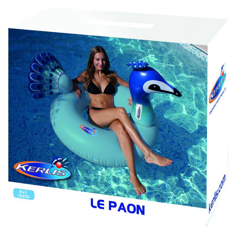 Bouée gonflable Paon Kerlis chez Ferré piscines près de Marseille sur Allauch 