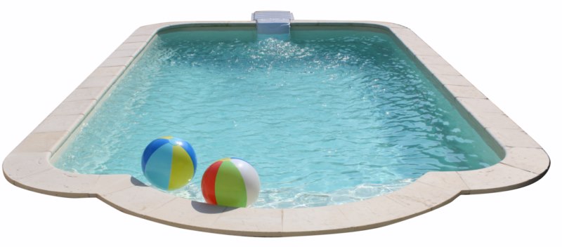 Piscine polyester DECLIC 730 avec bloc filtrant France Piscines Composites