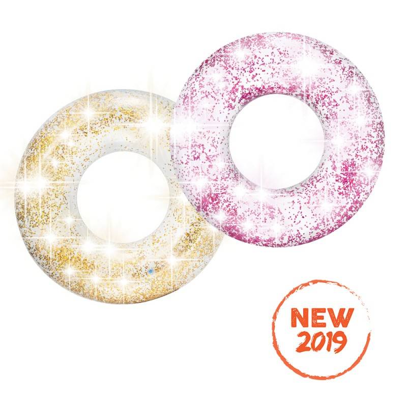 Bouée tube paillettes INTEX FERRE PISICNES