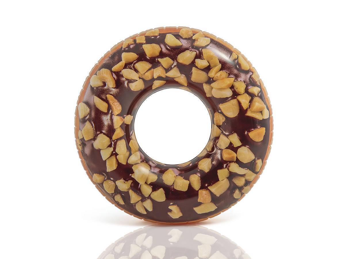 Ferré Piscines- Bouée tube Donut chocolat et noisettes