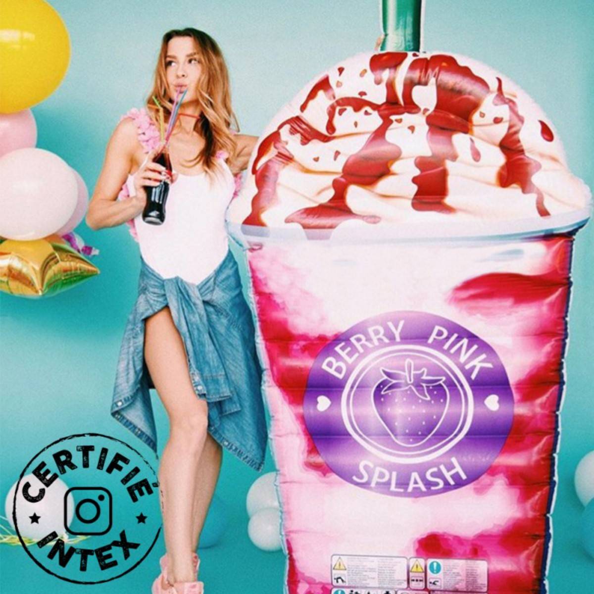 Milk Shake gonflable INTEX en vente chez Ferre Piscines
