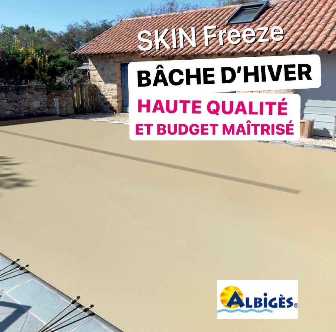 bâche d'hiver pas chère albigès skin freeze chez ferre piscines marseille 
