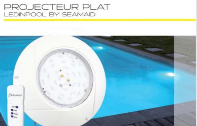 Seamaid - PROJECTEUR PLAT A LED - pour piscine PAR56 - LED BLANC 13W 