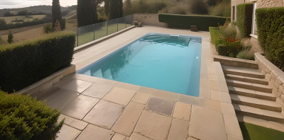 piscine coque polyester 5.8x2.7 Marseille