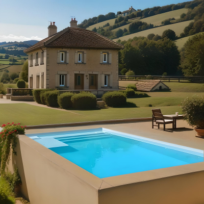  Piscine coque : LEMAN (8 X 3,80 m)