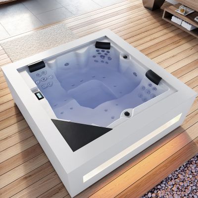 spa design d'intérieur lumineux chez Ferre piscines Marseille