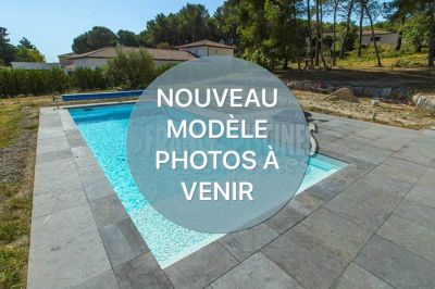 Piscine kit coque polyester, modèle : REUNION  (8 x 4,20)