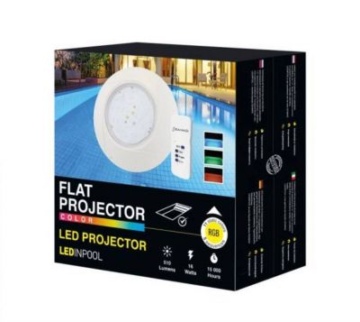  PROJECTEUR PLAT LED COULEUR 16W + TELECOMMANDE LEDINPOOL BY SEAMAID pas chère Toulon