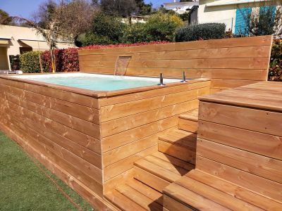 Piscine hors sol en bois - La Ciotat 