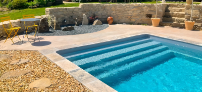 piscine coque polyester 8x4 Marseille