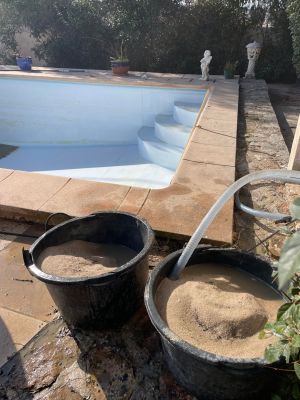 CHANGEMENT DE MASSE FILTRANTE (VERRE, SABLE, DIATOMÉE ETC..) 