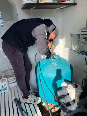Vidange et nettoyage d'une piscine 