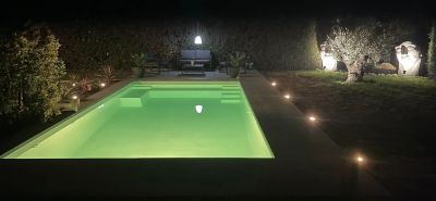PROJECTEUR PLAT LED COULEUR 16W + TELECOMMANDE - LED IN POOL BY SEAMAID