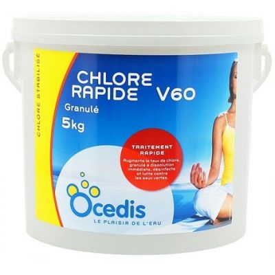 OCEDIS - CHLORE Rapide V60  - (5Kg) granulé