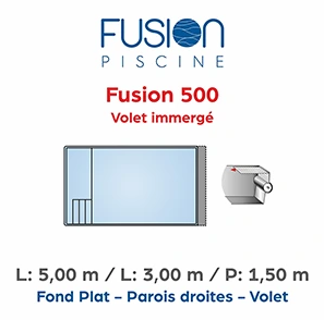 piscine coque polyester 5x3