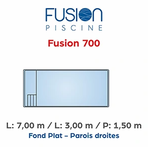 piscine coque familiale Fusion