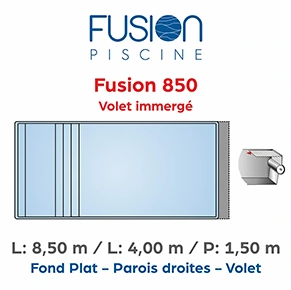 prix piscine coque 8.50x4 installée