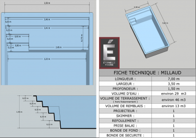 installateur piscine coque 7x3.5 Allauch