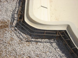 ferraillage de la piscine avant ceinture béton