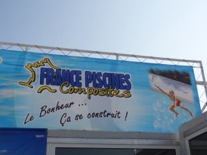 FERRE PISCINES sur le stand FRANCE PISCINES COMPOSITES à la foire de Marseille au mois de septembre