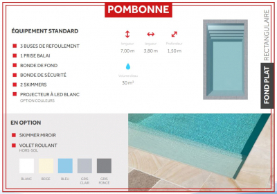 Piscine coque modèle pombonne éternelle 