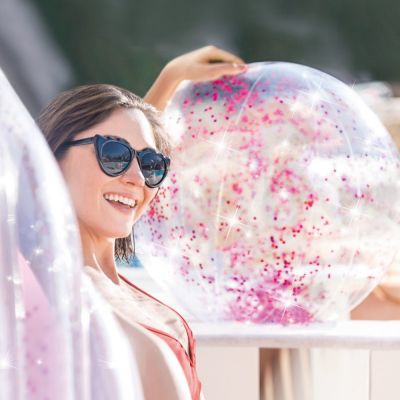 BALLON ROSE INTEX FERRE PISICNES