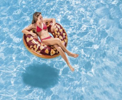 Ferré Piscines- Bouée tube Donut choco noisette