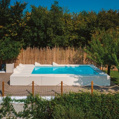 Piscine semi- enterré - Ferré piscines - Marseille 