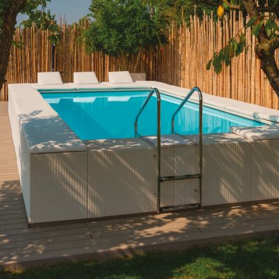 Piscine semi -enterré - Infinity divina - Ferré piscines 