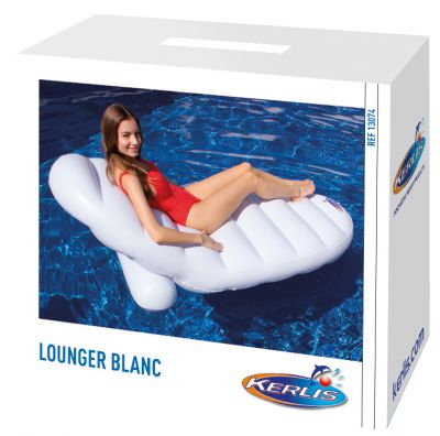 Matelas lounger blanc Kerlis chez Ferré piscines près de Marseille 