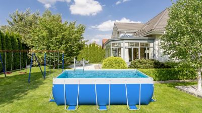 Piscine hors sol bleu laghetto- Revendeur ferré piscines à Allauch