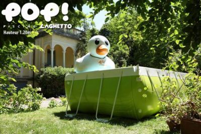 Bassin vert anis hors sol installation facile LAGHETTO POP- revendeur Ferré Piscines à Marseille 12eme