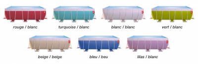 coloris de piscines hors sol laghetto pop vendue par Ferré Piscines à Allauch