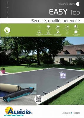 Caractéristique bâche à barres easy top chez ferre piscines Marseille 